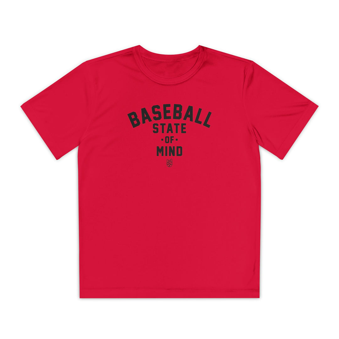 Kids Baseball State Of Mind Dry Fit Tee