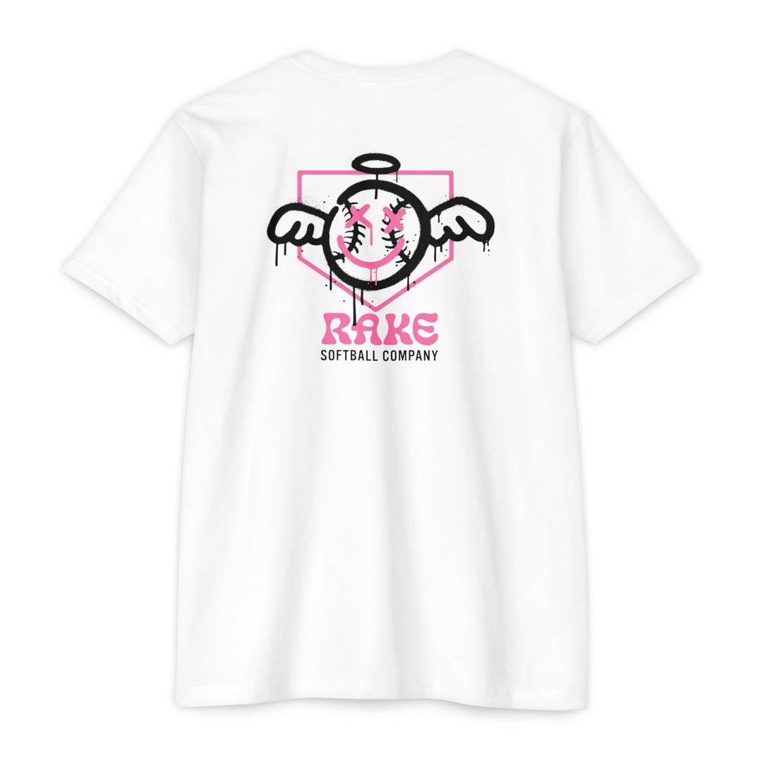 She Angel Drip Softball Tee - Rake Baseball Company - RAKE BASEBALL | BASEBALL T-SHIRT | BASEBALL CLOTHING | GOOD VIBES ONLY
