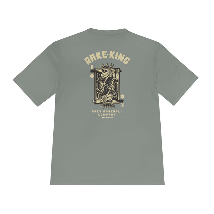 Rake King Dry Fit Tee - Rake Baseball Company - RAKE BASEBALL | BASEBALL T-SHIRT | BASEBALL CLOTHING | GOOD VIBES ONLY