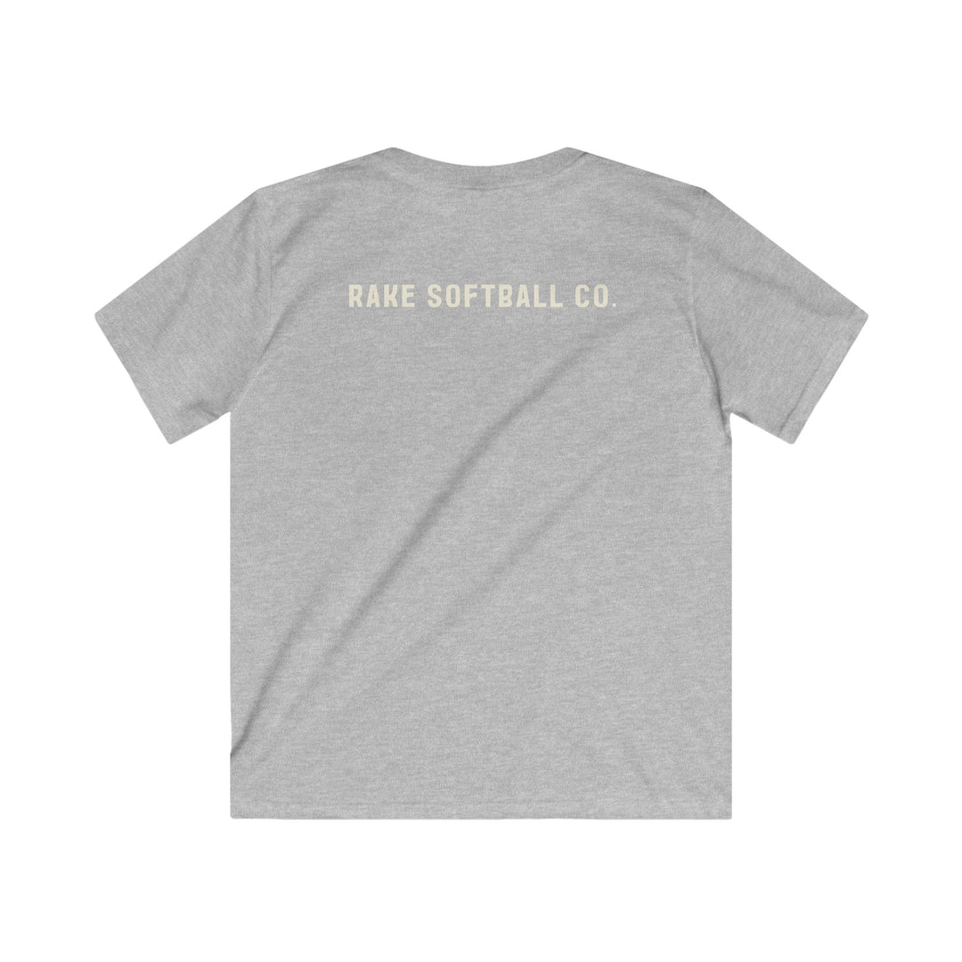 Kids Built To Rake Softball Tee - Rake Baseball Company - RAKE BASEBALL | BASEBALL T-SHIRT | BASEBALL CLOTHING | GOOD VIBES ONLY