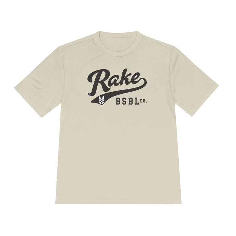 Rake Script Dry Fit Tee - Rake Baseball Company - RAKE BASEBALL | BASEBALL T-SHIRT | BASEBALL CLOTHING | GOOD VIBES ONLY