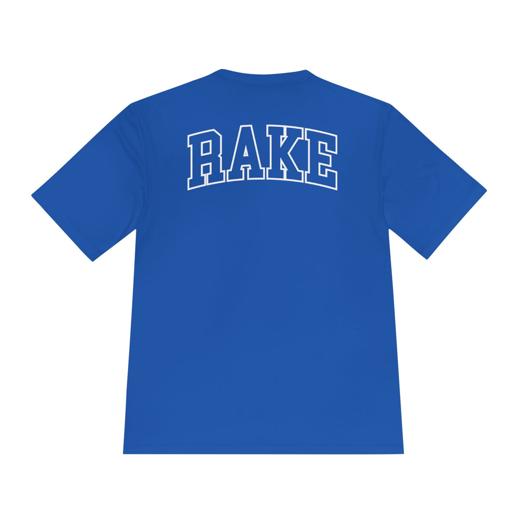 Rockin' Rake Dry Fit Tee - Rake Baseball Company - RAKE BASEBALL | BASEBALL T-SHIRT | BASEBALL CLOTHING | GOOD VIBES ONLY