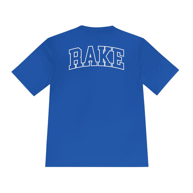 Rockin' Rake Dry Fit Tee - Rake Baseball Company - RAKE BASEBALL | BASEBALL T-SHIRT | BASEBALL CLOTHING | GOOD VIBES ONLY