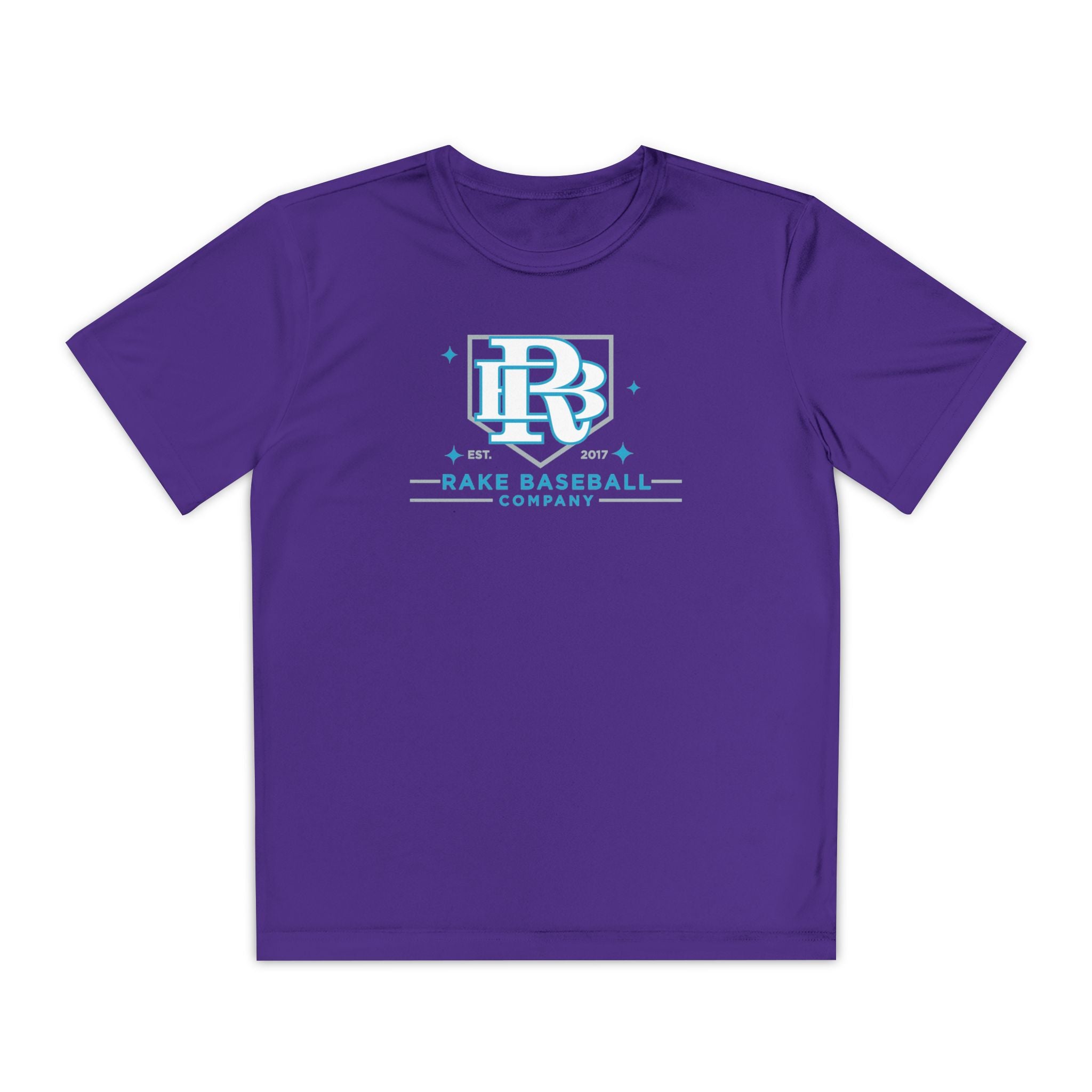 Kids Rake Baseball Homeplate Tee Dry Fit Tee - Rake Baseball Company - RAKE BASEBALL | BASEBALL T-SHIRT | BASEBALL CLOTHING | GOOD VIBES ONLY