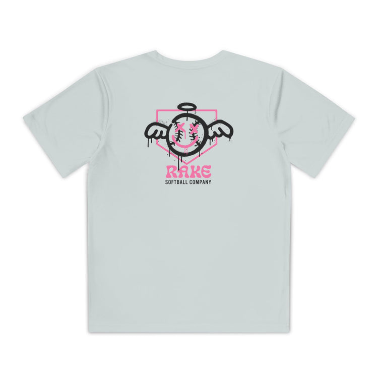 Kids She Angel Drip Softball Dry Fit Tee - Rake Baseball Company - RAKE BASEBALL | BASEBALL T-SHIRT | BASEBALL CLOTHING | GOOD VIBES ONLY