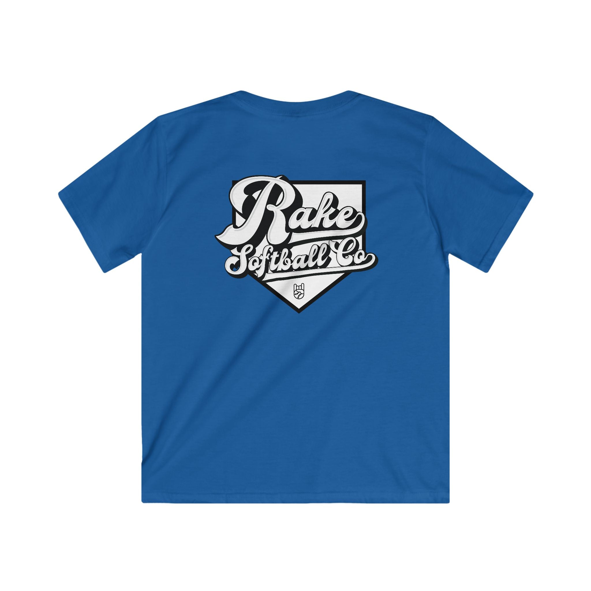 Kids Rake Softball Co. Tee - Rake Baseball Company - RAKE BASEBALL | BASEBALL T-SHIRT | BASEBALL CLOTHING | GOOD VIBES ONLY