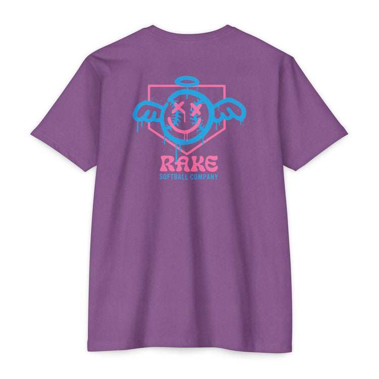She Angel Drip Softball Tee - Rake Baseball Company - RAKE BASEBALL | BASEBALL T-SHIRT | BASEBALL CLOTHING | GOOD VIBES ONLY