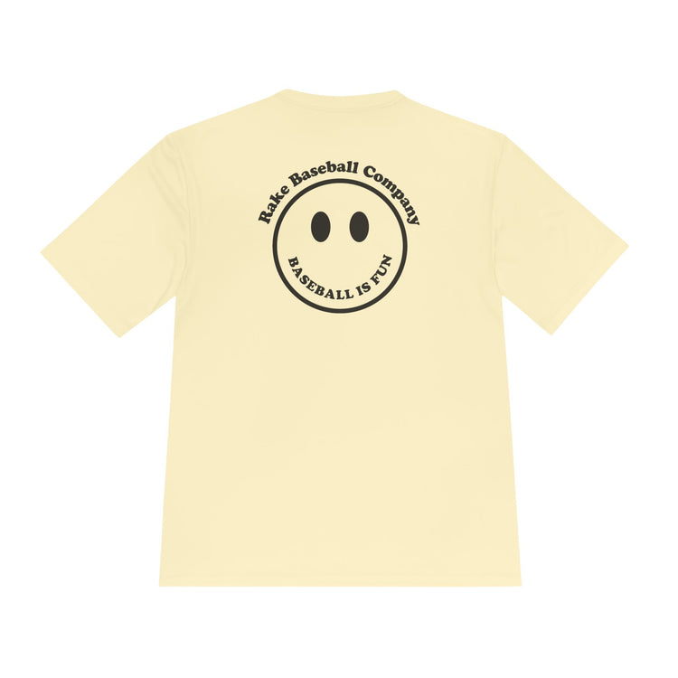 Baseball Is Fun Dry Fit Tee - Rake Baseball Company - RAKE BASEBALL | BASEBALL T-SHIRT | BASEBALL CLOTHING | GOOD VIBES ONLY