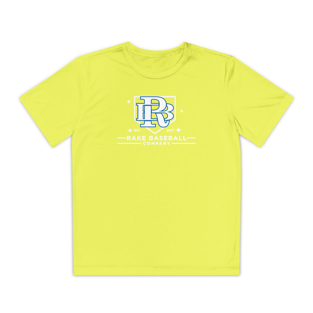 Kids Rake Baseball Homeplate Tee Dry Fit Tee - Rake Baseball Company - RAKE BASEBALL | BASEBALL T-SHIRT | BASEBALL CLOTHING | GOOD VIBES ONLY