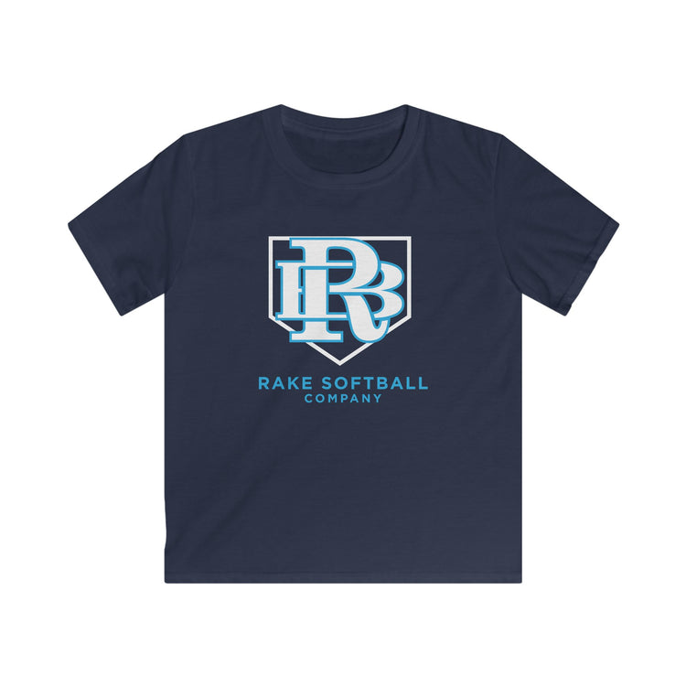 Kids RB Homeplate Softball Tee - Rake Baseball Company - RAKE BASEBALL | BASEBALL T-SHIRT | BASEBALL CLOTHING | GOOD VIBES ONLY