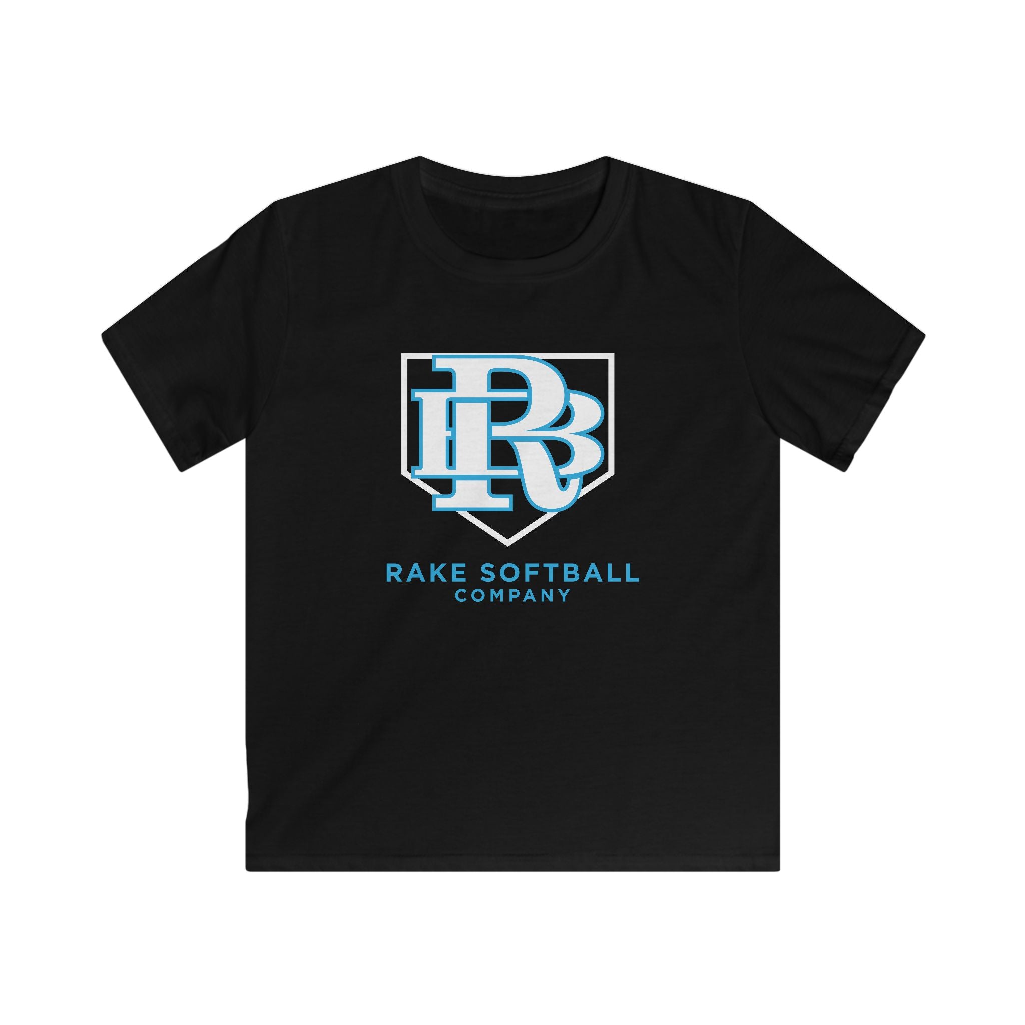 Kids RB Homeplate Softball Tee - Rake Baseball Company - RAKE BASEBALL | BASEBALL T-SHIRT | BASEBALL CLOTHING | GOOD VIBES ONLY