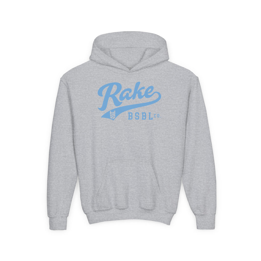 Kids Rake Script (Light Blue) Hoodie
