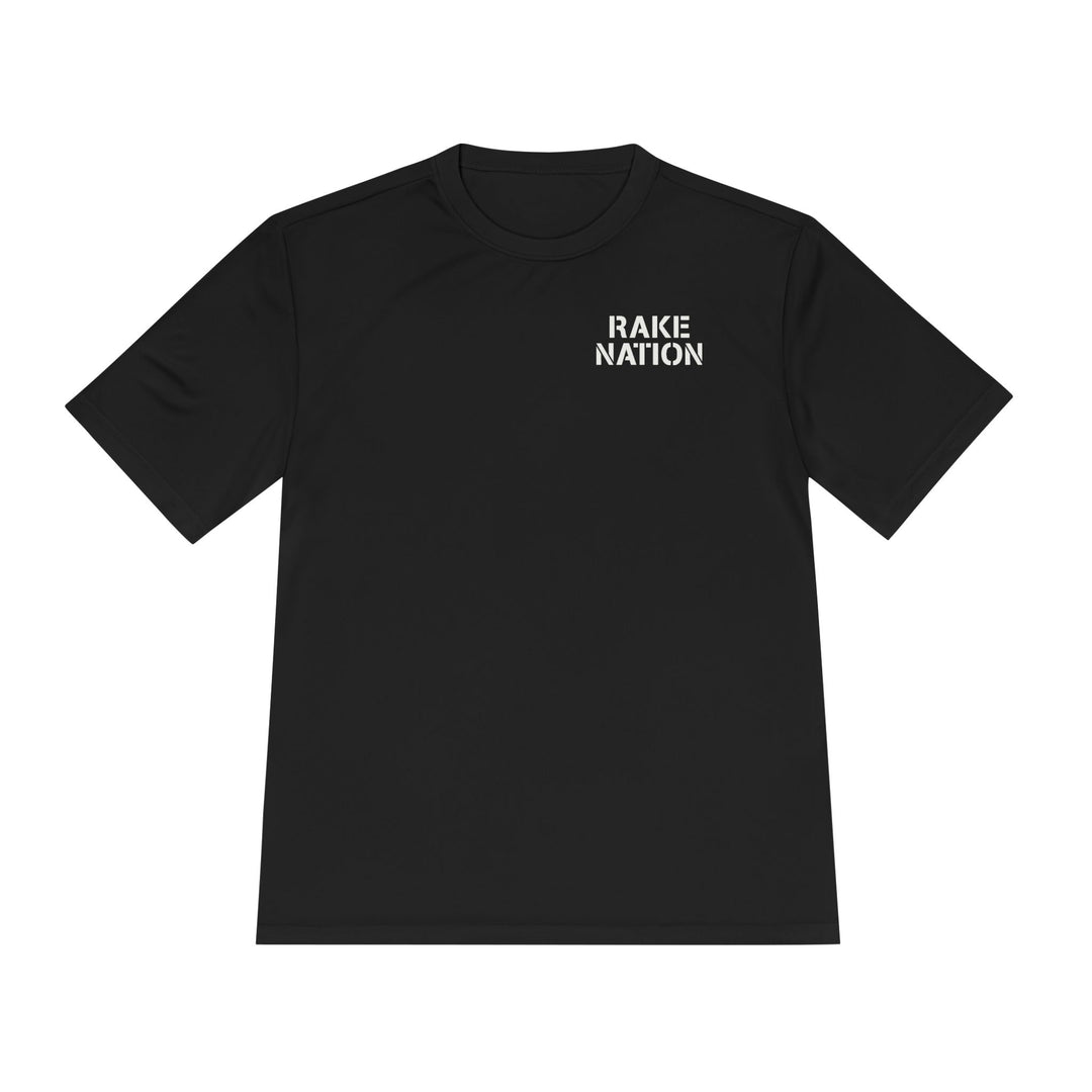 Rake Nation Dry Fit Tee - Rake Baseball Company - RAKE BASEBALL | BASEBALL T-SHIRT | BASEBALL CLOTHING | GOOD VIBES ONLY