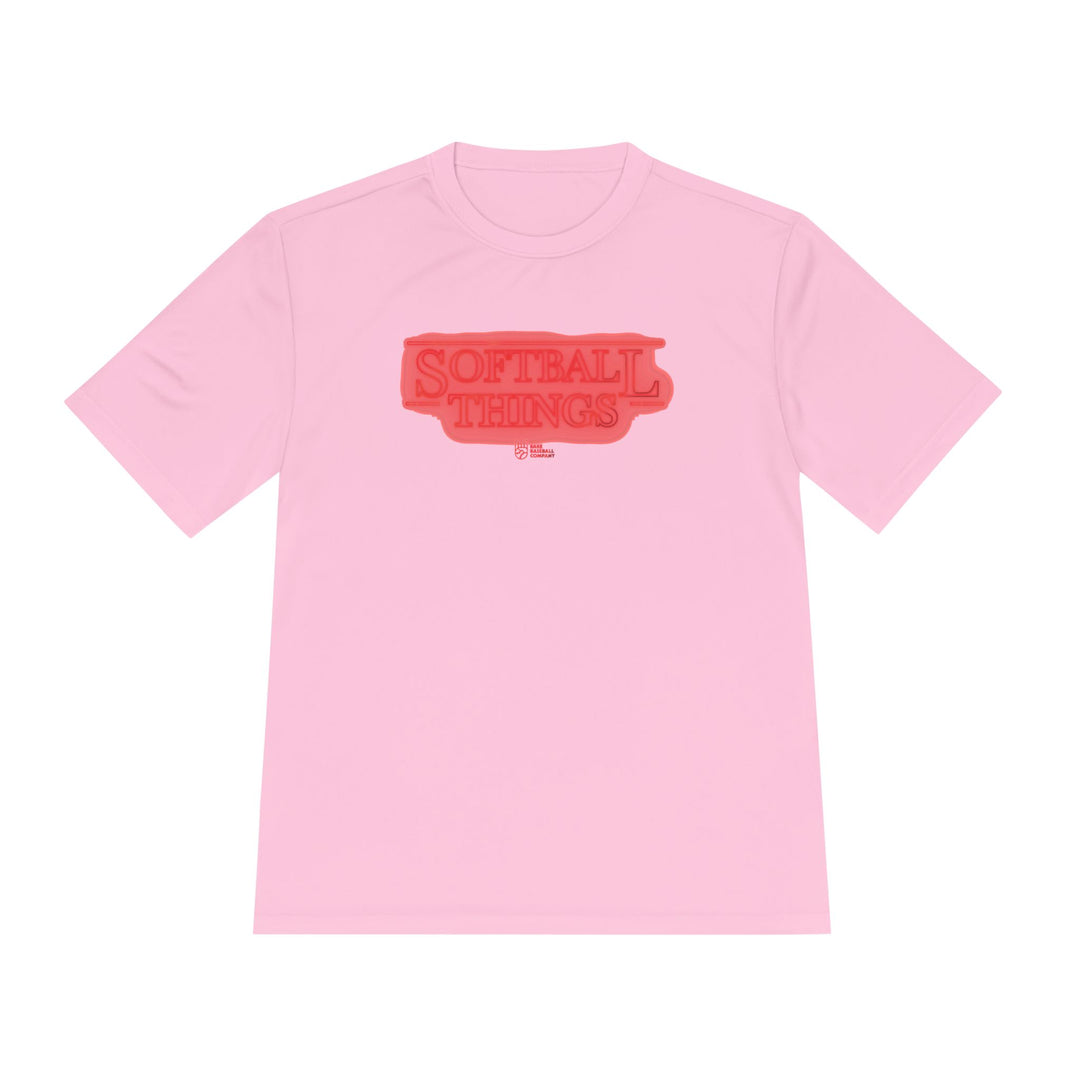 Softball Things Dry Fit Tee - Rake Baseball Company - RAKE BASEBALL | BASEBALL T-SHIRT | BASEBALL CLOTHING | GOOD VIBES ONLY