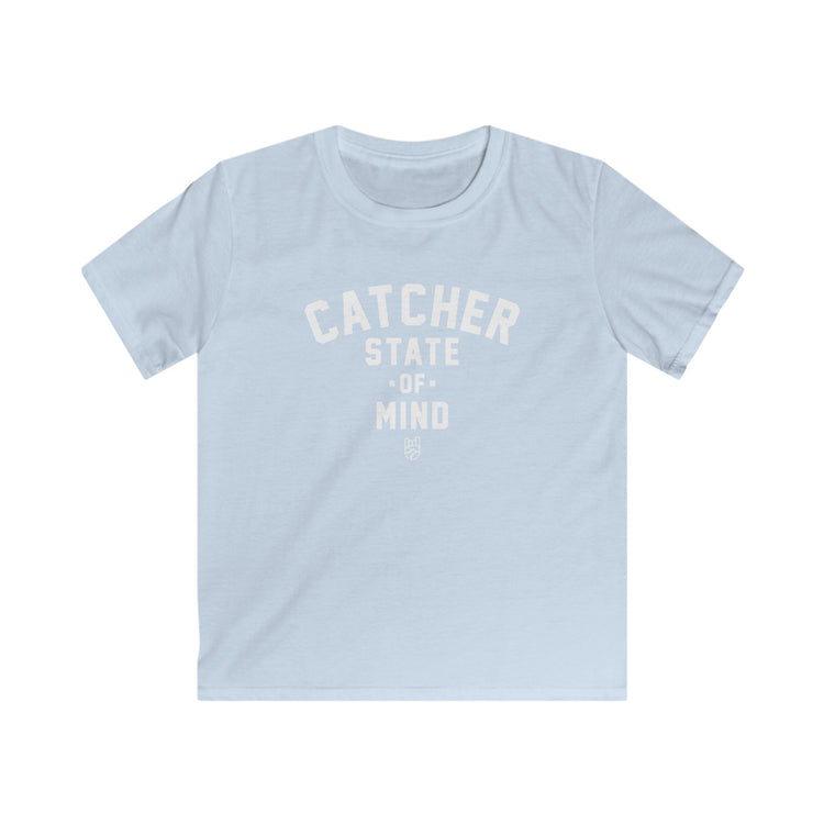 Kids Catcher State of Mind Tee - Rake Baseball Company - RAKE BASEBALL | BASEBALL T-SHIRT | BASEBALL CLOTHING | GOOD VIBES ONLY