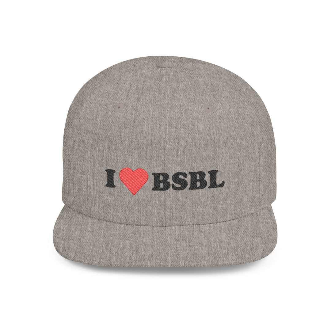 I Heart BSBL Snapback Hat
