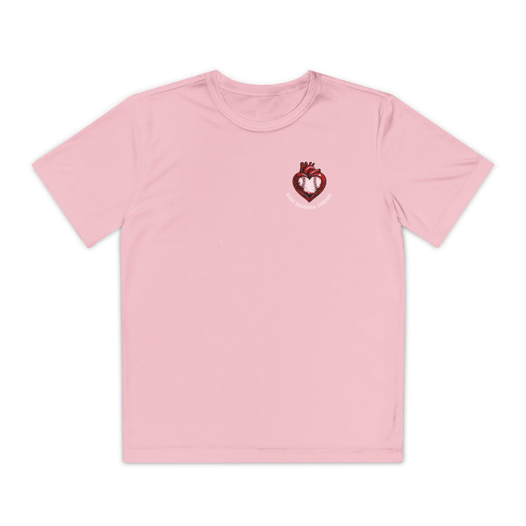 Kids True Amor Baseball Dry Fit Tee - Rake Baseball Company - RAKE BASEBALL | BASEBALL T-SHIRT | BASEBALL CLOTHING | GOOD VIBES ONLY