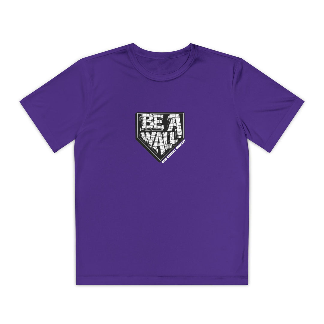 Kids Be A Wall Dry Fit Tee - Rake Baseball Company - RAKE BASEBALL | BASEBALL T-SHIRT | BASEBALL CLOTHING | GOOD VIBES ONLY