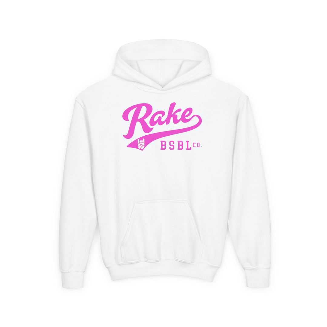 Kids Rake Script (Pink) Hoodie