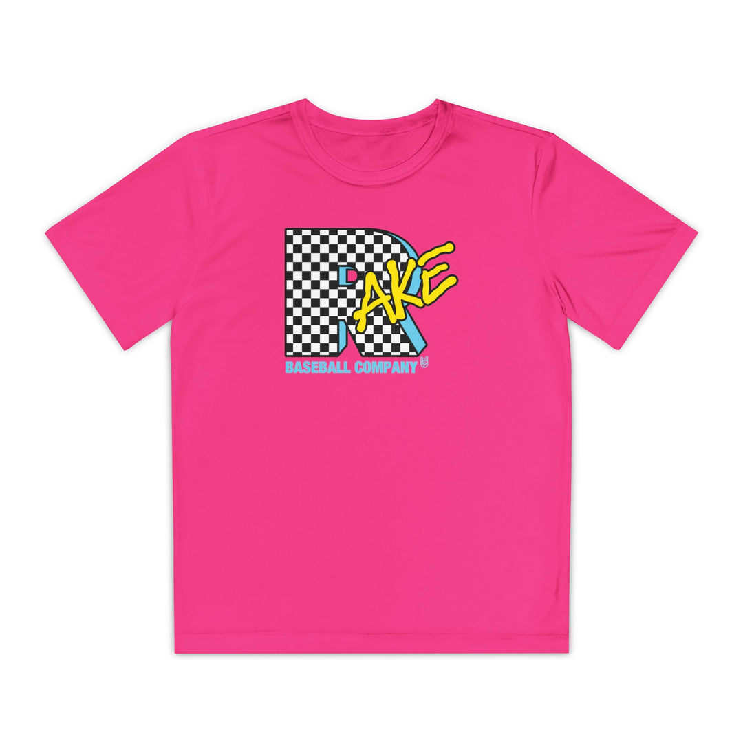 Kids Rake TV Dry Fit Tee - Rake Baseball Company - RAKE BASEBALL | BASEBALL T-SHIRT | BASEBALL CLOTHING | GOOD VIBES ONLY