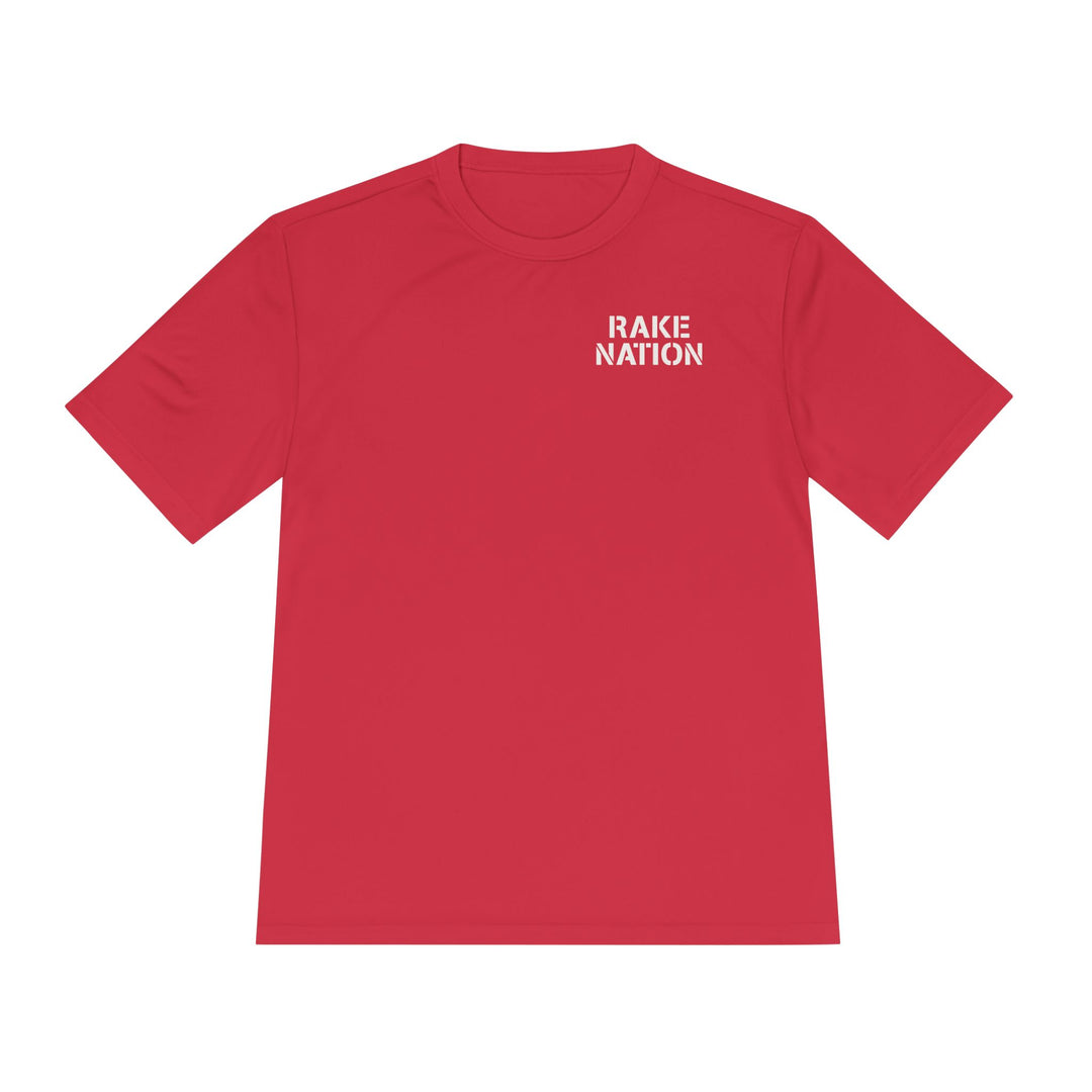 Rake Nation Dry Fit Tee - Rake Baseball Company - RAKE BASEBALL | BASEBALL T-SHIRT | BASEBALL CLOTHING | GOOD VIBES ONLY