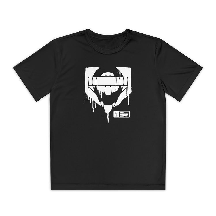 Kids Catcher's Drip Dry Fit Tee - Rake Baseball Company - RAKE BASEBALL | BASEBALL T-SHIRT | BASEBALL CLOTHING | GOOD VIBES ONLY