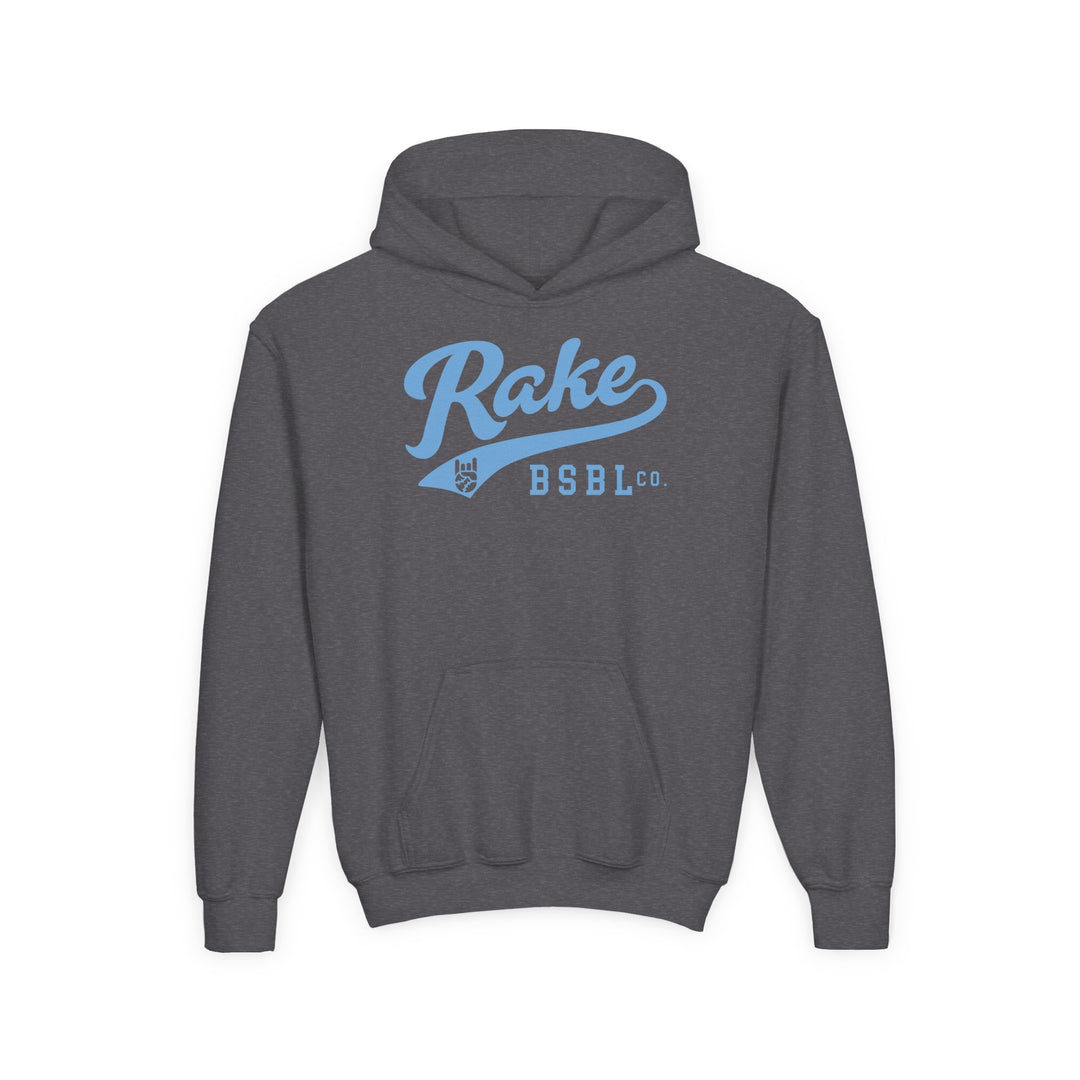 Kids Rake Script (Light Blue) Hoodie