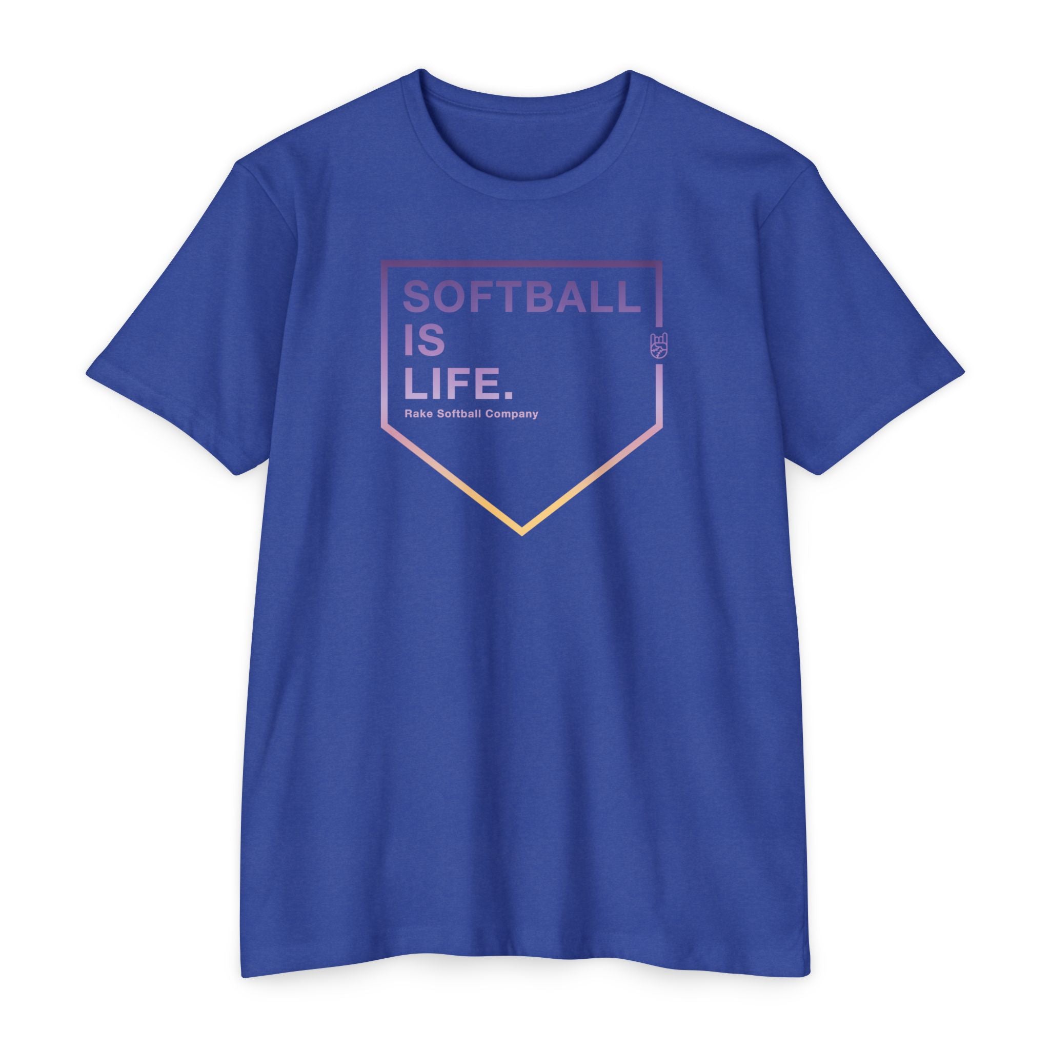 Softball Is Life Tee - Rake Baseball Company - RAKE BASEBALL | BASEBALL T-SHIRT | BASEBALL CLOTHING | GOOD VIBES ONLY