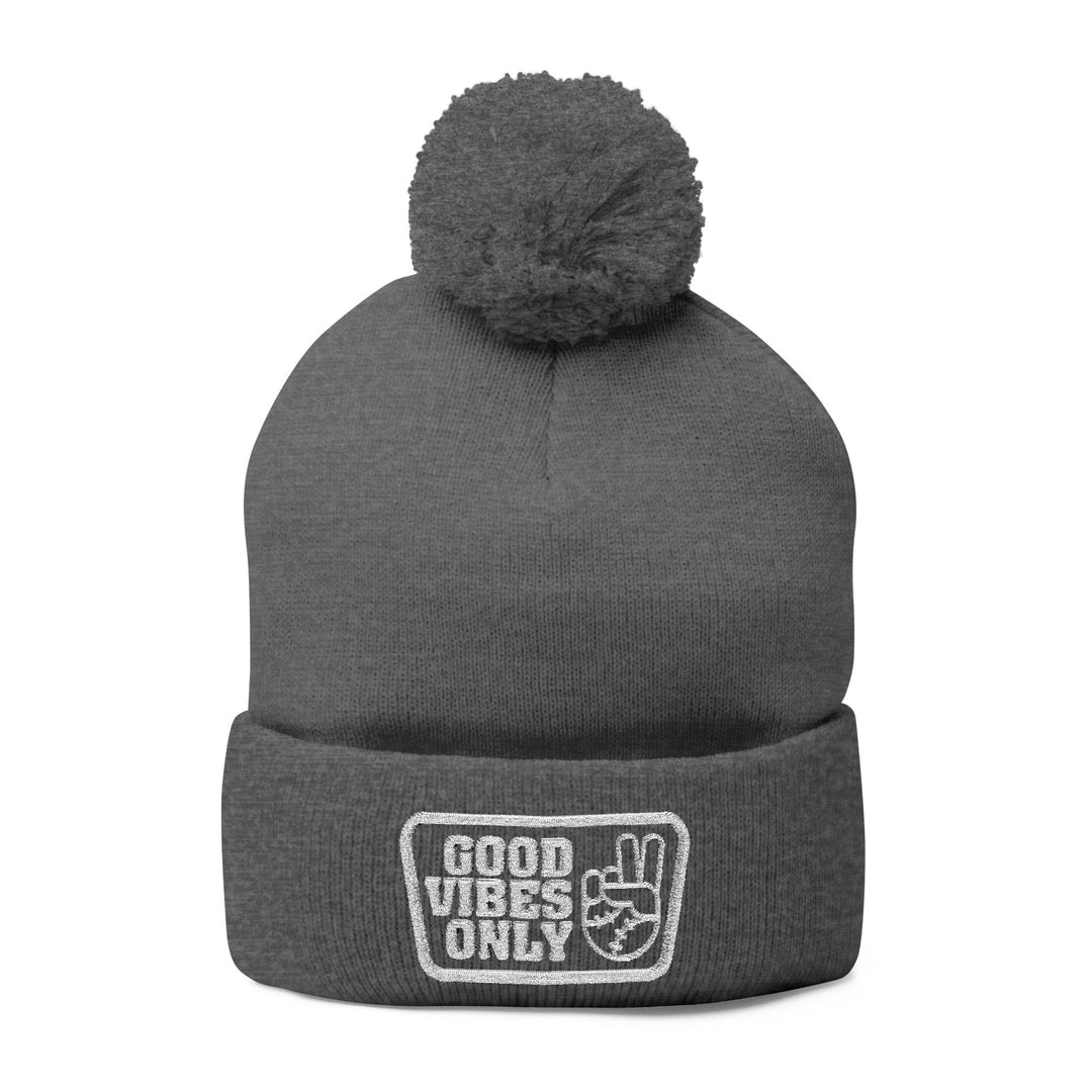 Good Vibes Only Pom-Pom Beanie