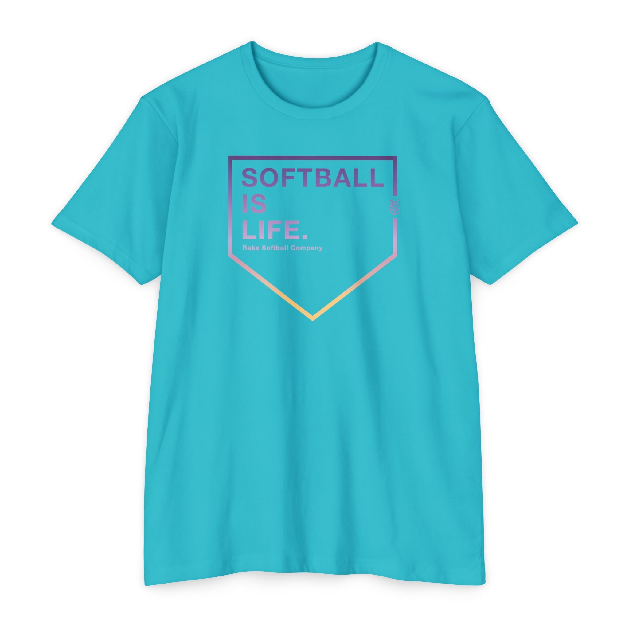 Softball Is Life Tee - Rake Baseball Company - RAKE BASEBALL | BASEBALL T-SHIRT | BASEBALL CLOTHING | GOOD VIBES ONLY