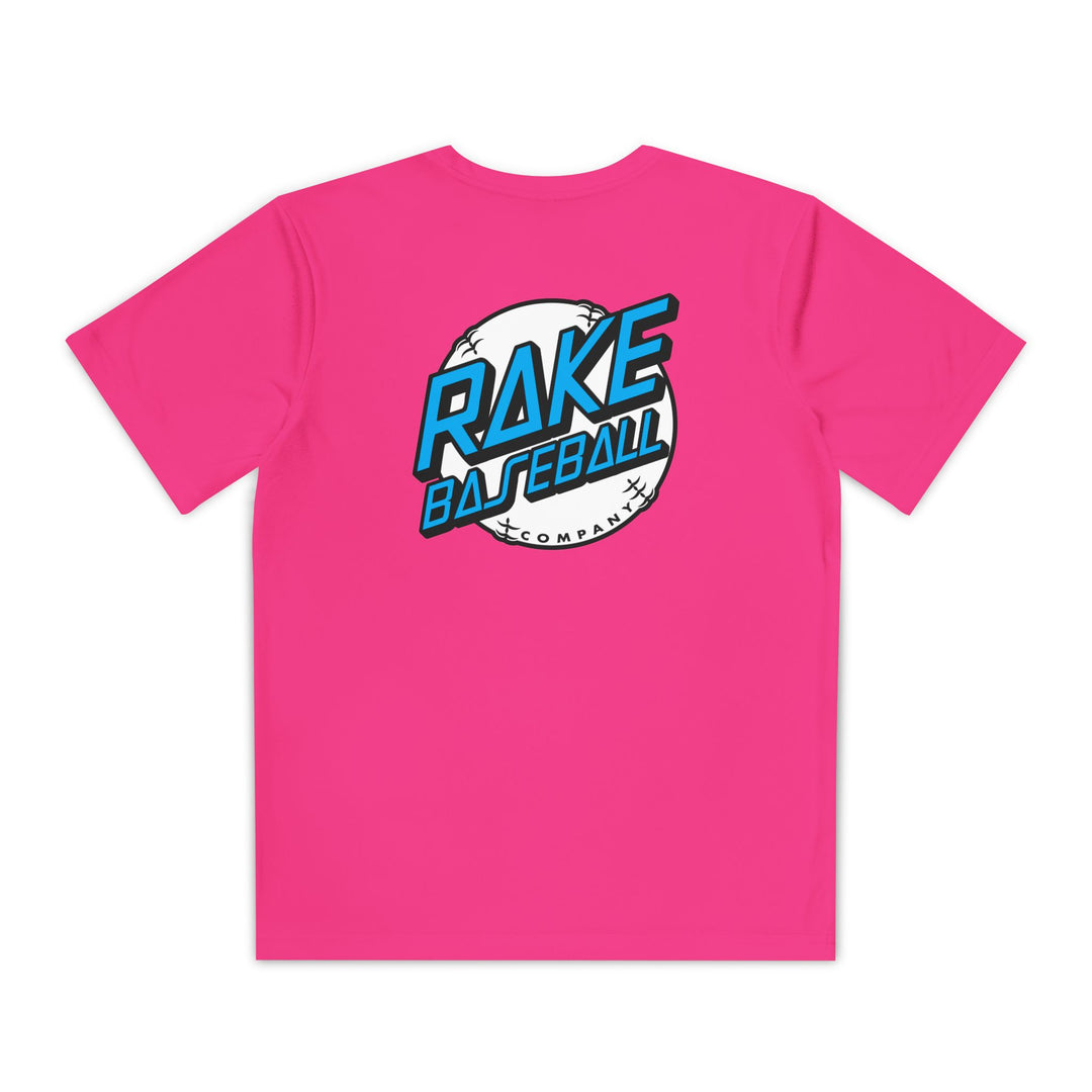 Kids Rake Dot Dry Fit Tee - Rake Baseball Company - RAKE BASEBALL | BASEBALL T-SHIRT | BASEBALL CLOTHING | GOOD VIBES ONLY