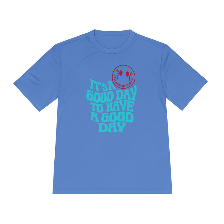 It's A Good Day Dry Fit Tee - Rake Baseball Company - RAKE BASEBALL | BASEBALL T-SHIRT | BASEBALL CLOTHING | GOOD VIBES ONLY