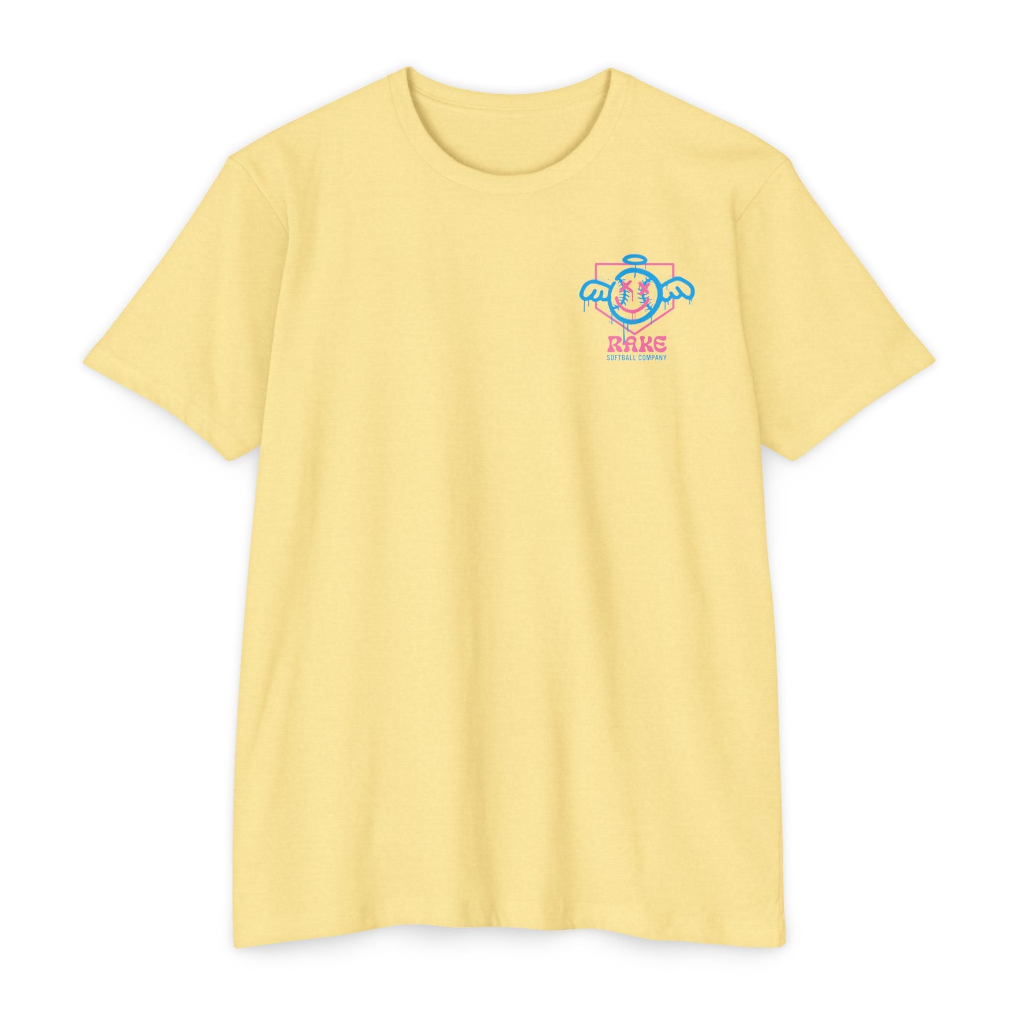 She Angel Drip Softball Tee - Rake Baseball Company - RAKE BASEBALL | BASEBALL T-SHIRT | BASEBALL CLOTHING | GOOD VIBES ONLY