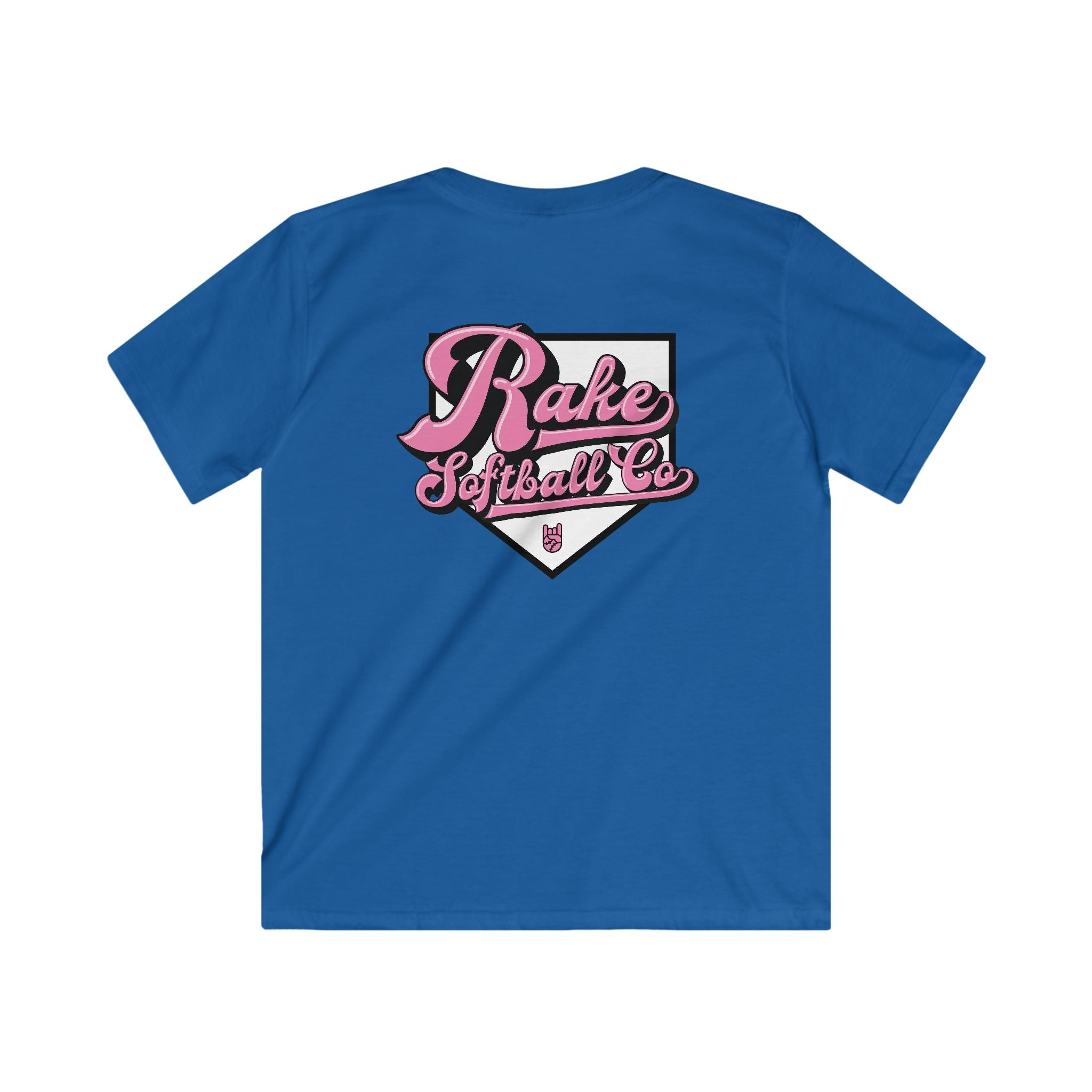 Kids Rake Softball Co. Tee - Rake Baseball Company - RAKE BASEBALL | BASEBALL T-SHIRT | BASEBALL CLOTHING | GOOD VIBES ONLY