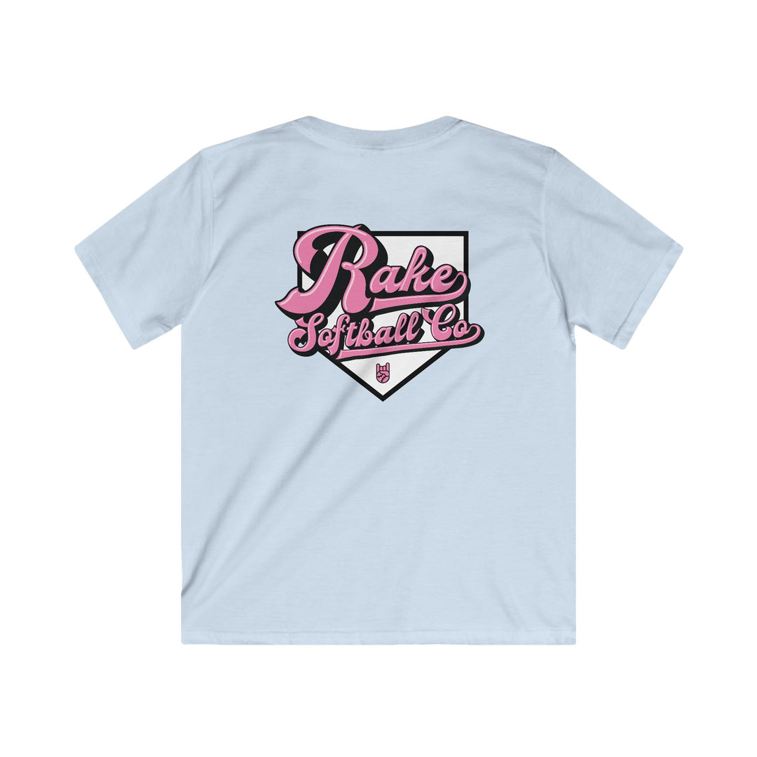 Kids Rake Softball Co. Tee - Rake Baseball Company - RAKE BASEBALL | BASEBALL T-SHIRT | BASEBALL CLOTHING | GOOD VIBES ONLY