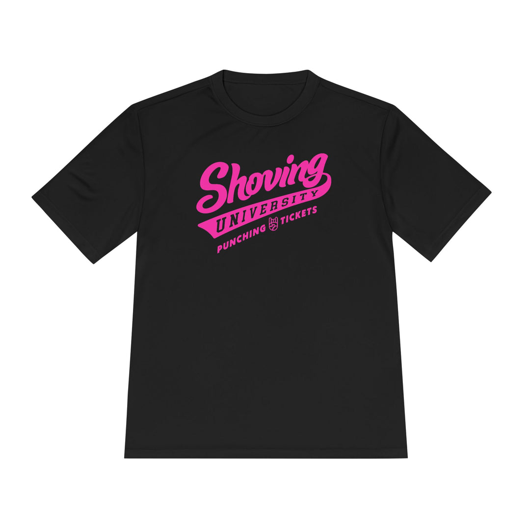 Shoving University Dry Fit Tee - Rake Baseball Company - RAKE BASEBALL | BASEBALL T-SHIRT | BASEBALL CLOTHING | GOOD VIBES ONLY