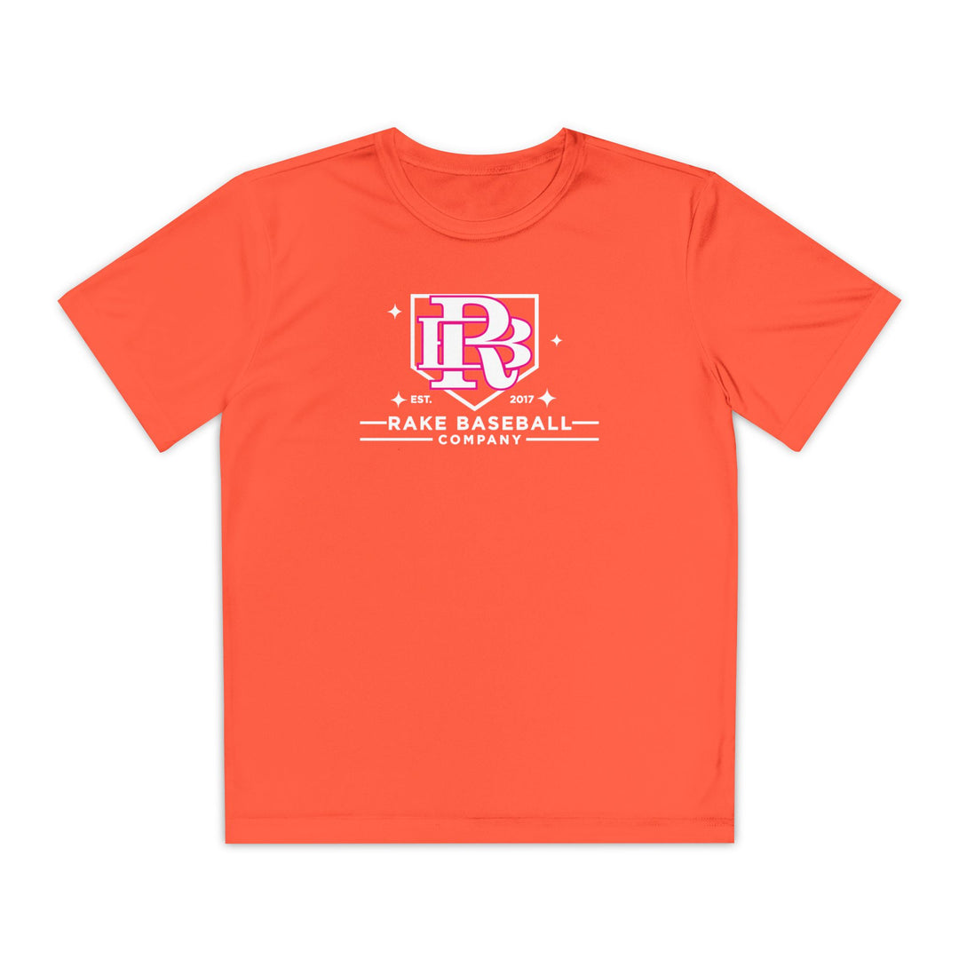 Kids Rake Baseball Homeplate Tee Dry Fit Tee - Rake Baseball Company - RAKE BASEBALL | BASEBALL T-SHIRT | BASEBALL CLOTHING | GOOD VIBES ONLY