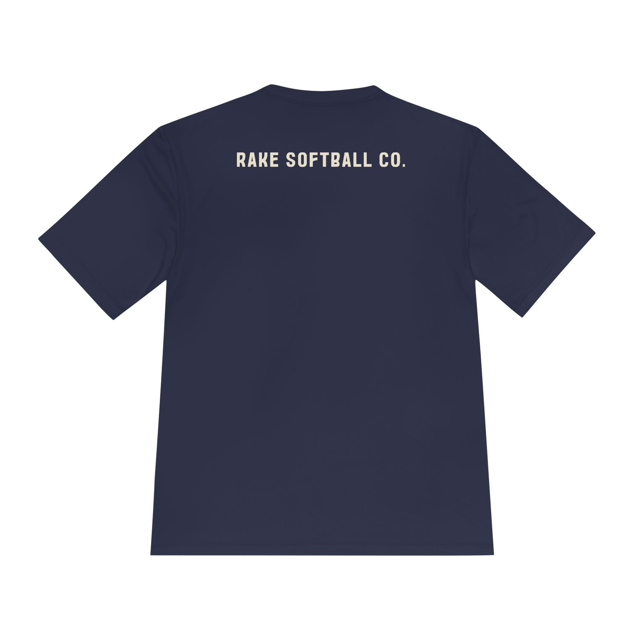 Built To Rake Softball Dry Fit Tee - Rake Baseball Company - RAKE BASEBALL | BASEBALL T-SHIRT | BASEBALL CLOTHING | GOOD VIBES ONLY
