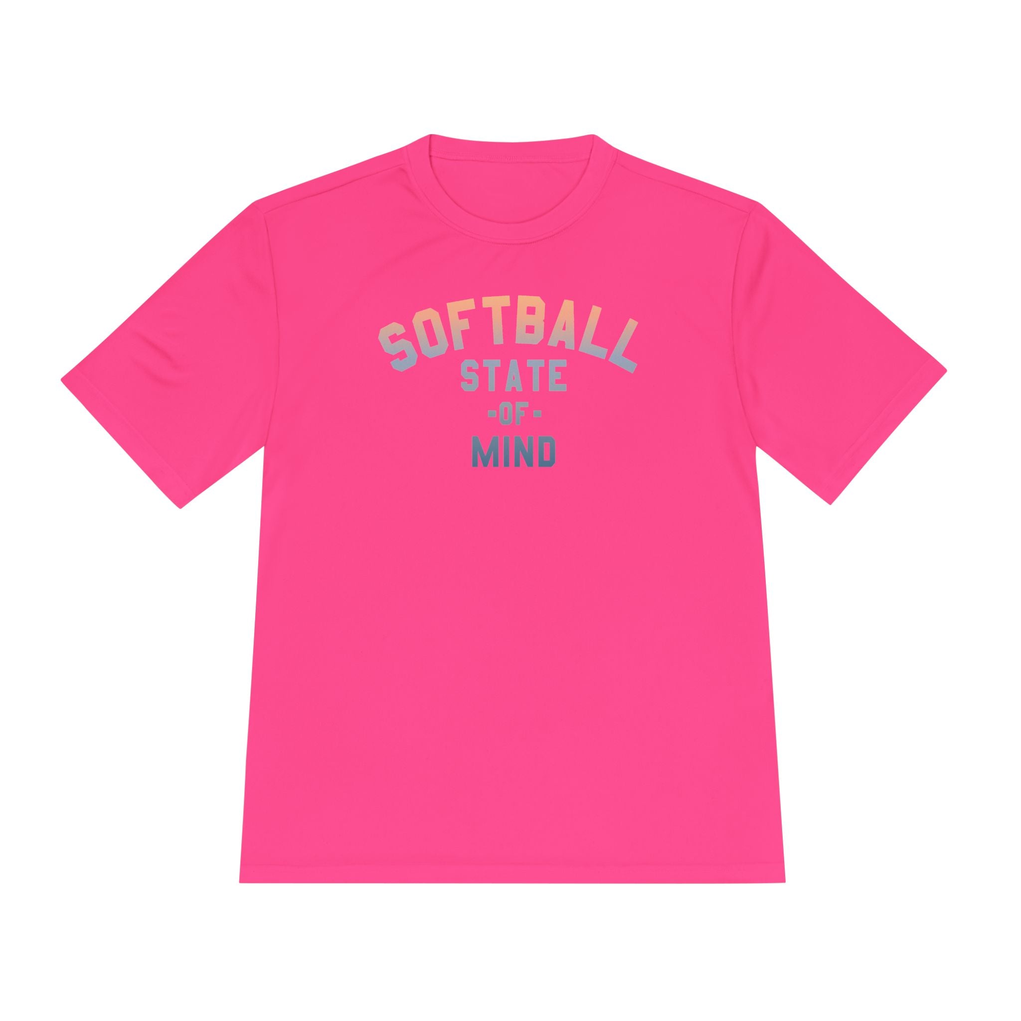 Softball State of Mind Dry Fit Tee - Rake Baseball Company - RAKE BASEBALL | BASEBALL T-SHIRT | BASEBALL CLOTHING | GOOD VIBES ONLY