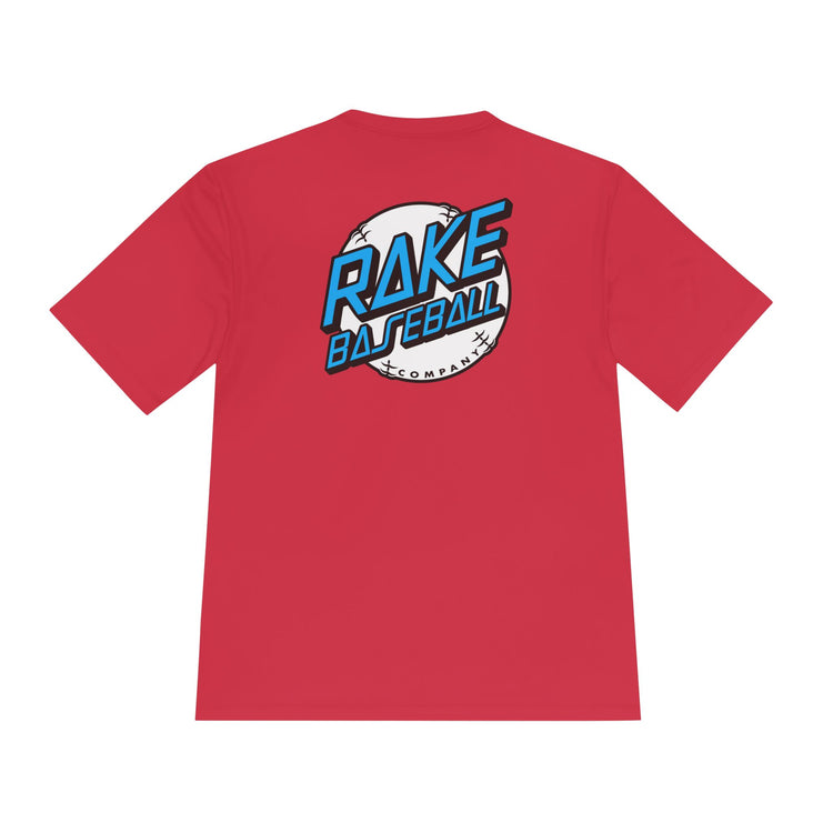 Rake Dot Dry Fit Tee - Rake Baseball Company - RAKE BASEBALL | BASEBALL T-SHIRT | BASEBALL CLOTHING | GOOD VIBES ONLY