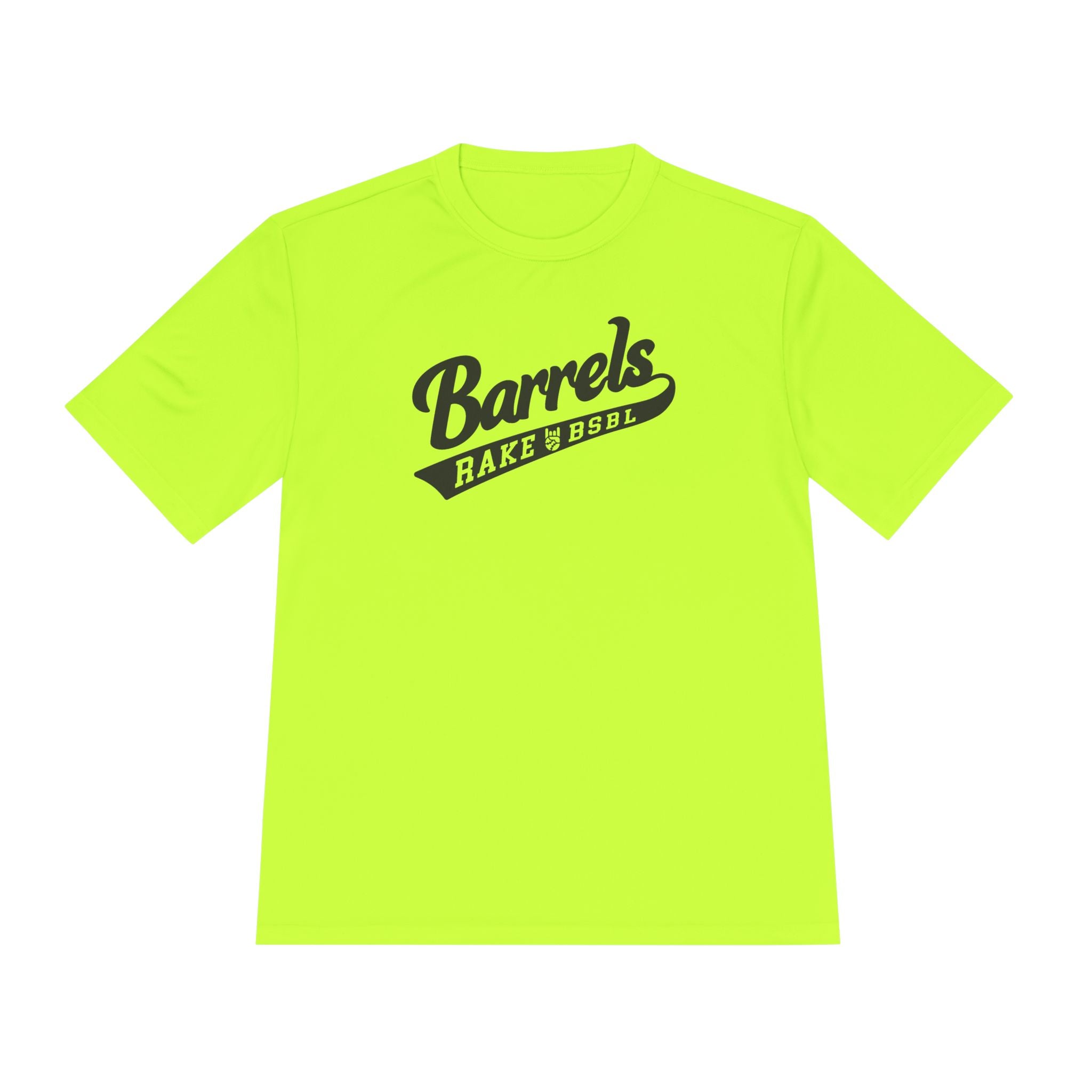 Barrels Dry Fit Tee - Rake Baseball Company - RAKE BASEBALL | BASEBALL T-SHIRT | BASEBALL CLOTHING | GOOD VIBES ONLY