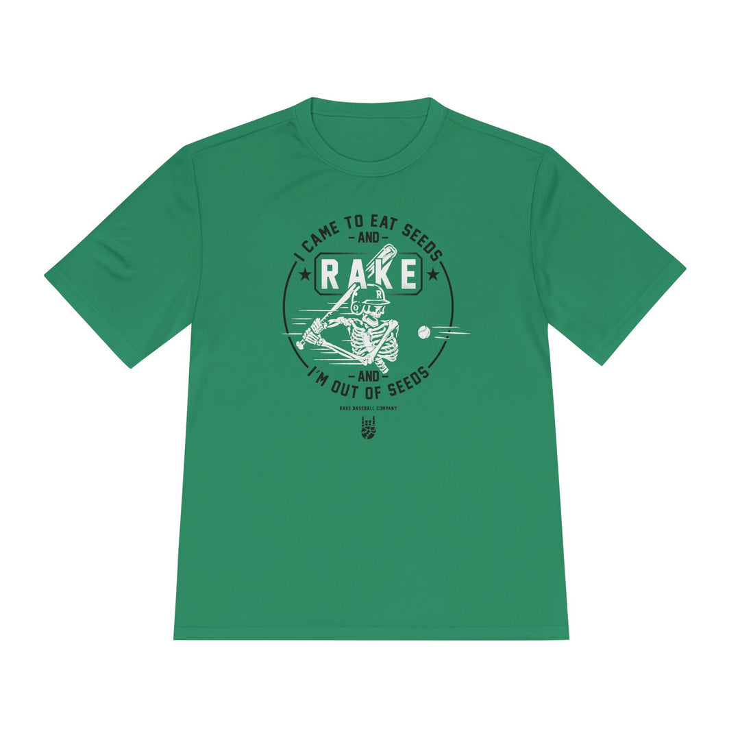 Rake Seed Dry Fit Tee - Rake Baseball Company - RAKE BASEBALL | BASEBALL T-SHIRT | BASEBALL CLOTHING | GOOD VIBES ONLY