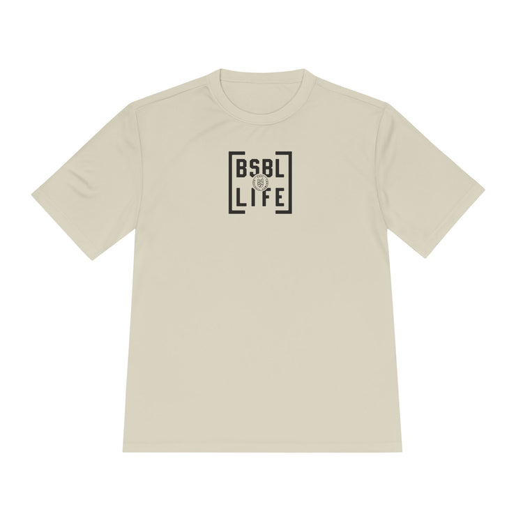 BSBL Life Dry Fit Tee - Rake Baseball Company - RAKE BASEBALL | BASEBALL T-SHIRT | BASEBALL CLOTHING | GOOD VIBES ONLY