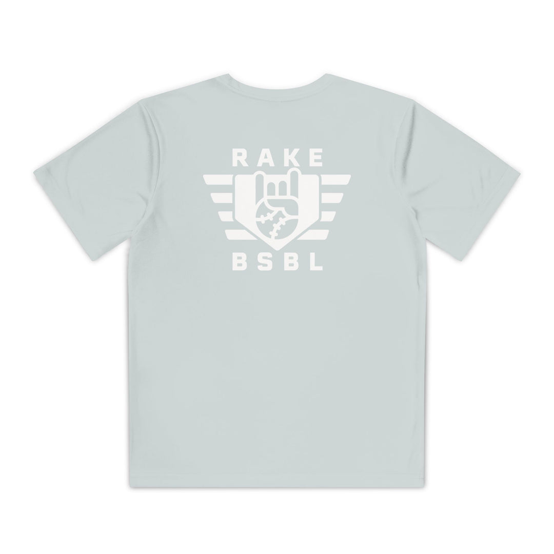 Kids Rake Flag Dry Fit Tee - Rake Baseball Company - RAKE BASEBALL | BASEBALL T-SHIRT | BASEBALL CLOTHING | GOOD VIBES ONLY