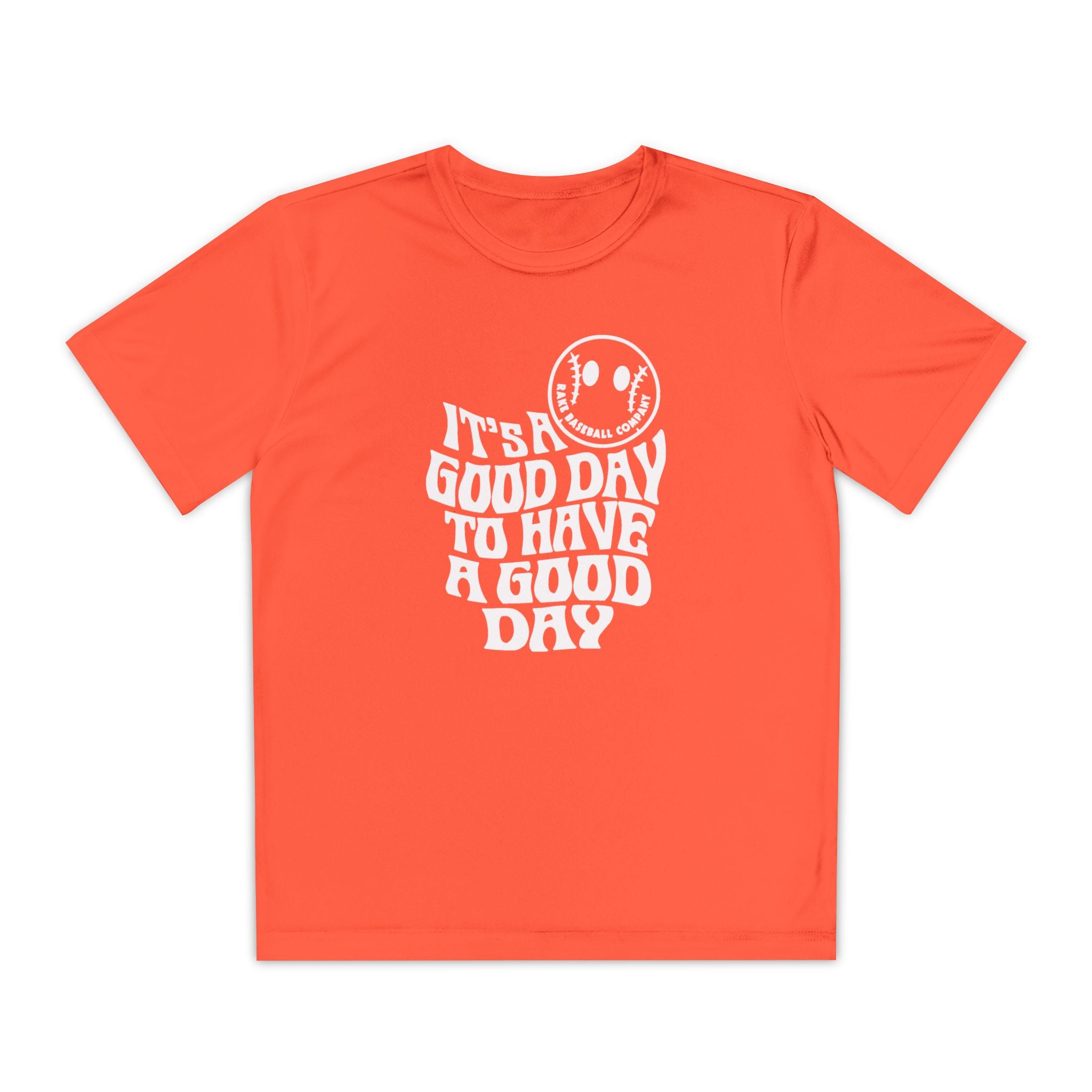 Kids It's A Good Day Dry Fit Tee - Rake Baseball Company - RAKE BASEBALL | BASEBALL T-SHIRT | BASEBALL CLOTHING | GOOD VIBES ONLY