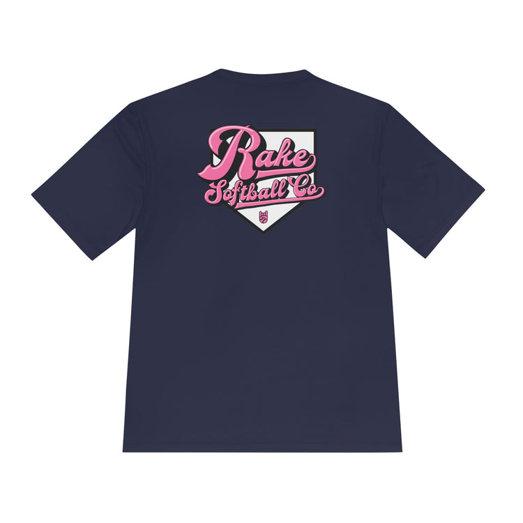 Rake Softball Co. Dry Fit Tee - Rake Baseball Company - RAKE BASEBALL | BASEBALL T-SHIRT | BASEBALL CLOTHING | GOOD VIBES ONLY