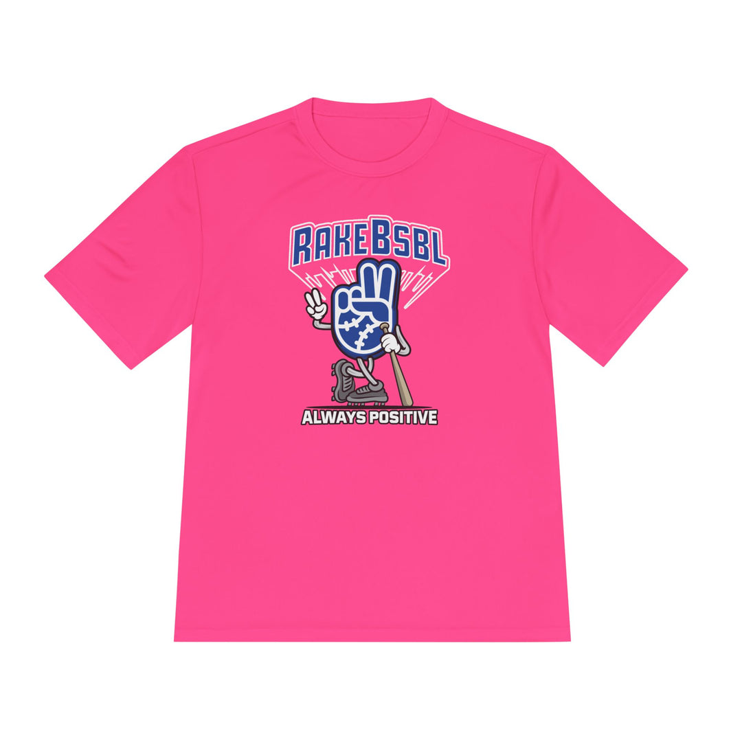 Always Positive Vibes Dry Fit Tee - Rake Baseball Company - RAKE BASEBALL | BASEBALL T-SHIRT | BASEBALL CLOTHING | GOOD VIBES ONLY