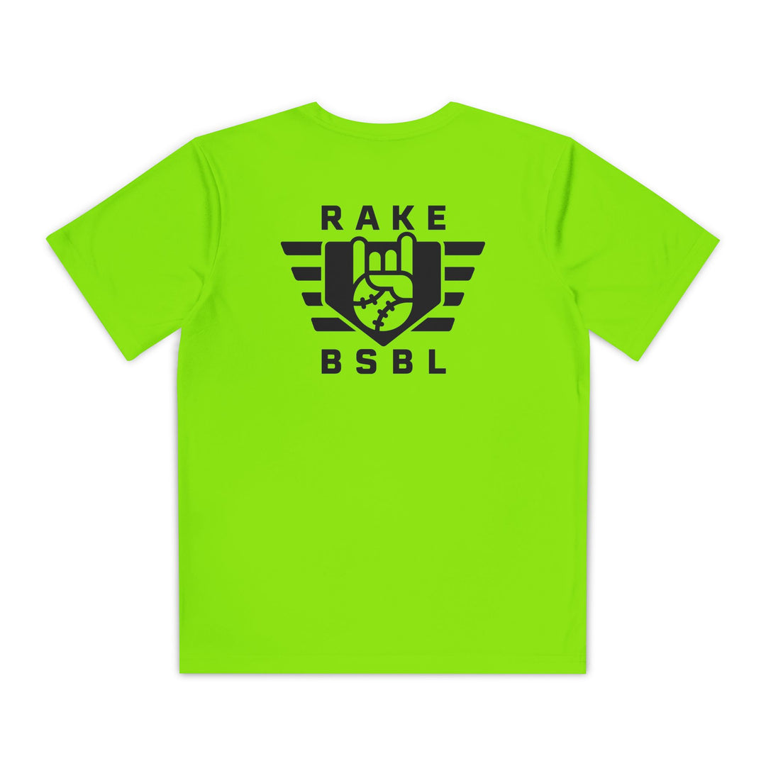 Kids Rake Flag Dry Fit Tee - Rake Baseball Company - RAKE BASEBALL | BASEBALL T-SHIRT | BASEBALL CLOTHING | GOOD VIBES ONLY