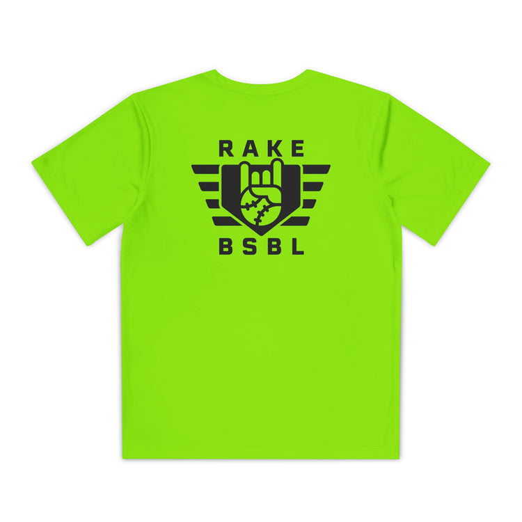 Kids Rake Flag Dry Fit Tee - Rake Baseball Company - RAKE BASEBALL | BASEBALL T-SHIRT | BASEBALL CLOTHING | GOOD VIBES ONLY