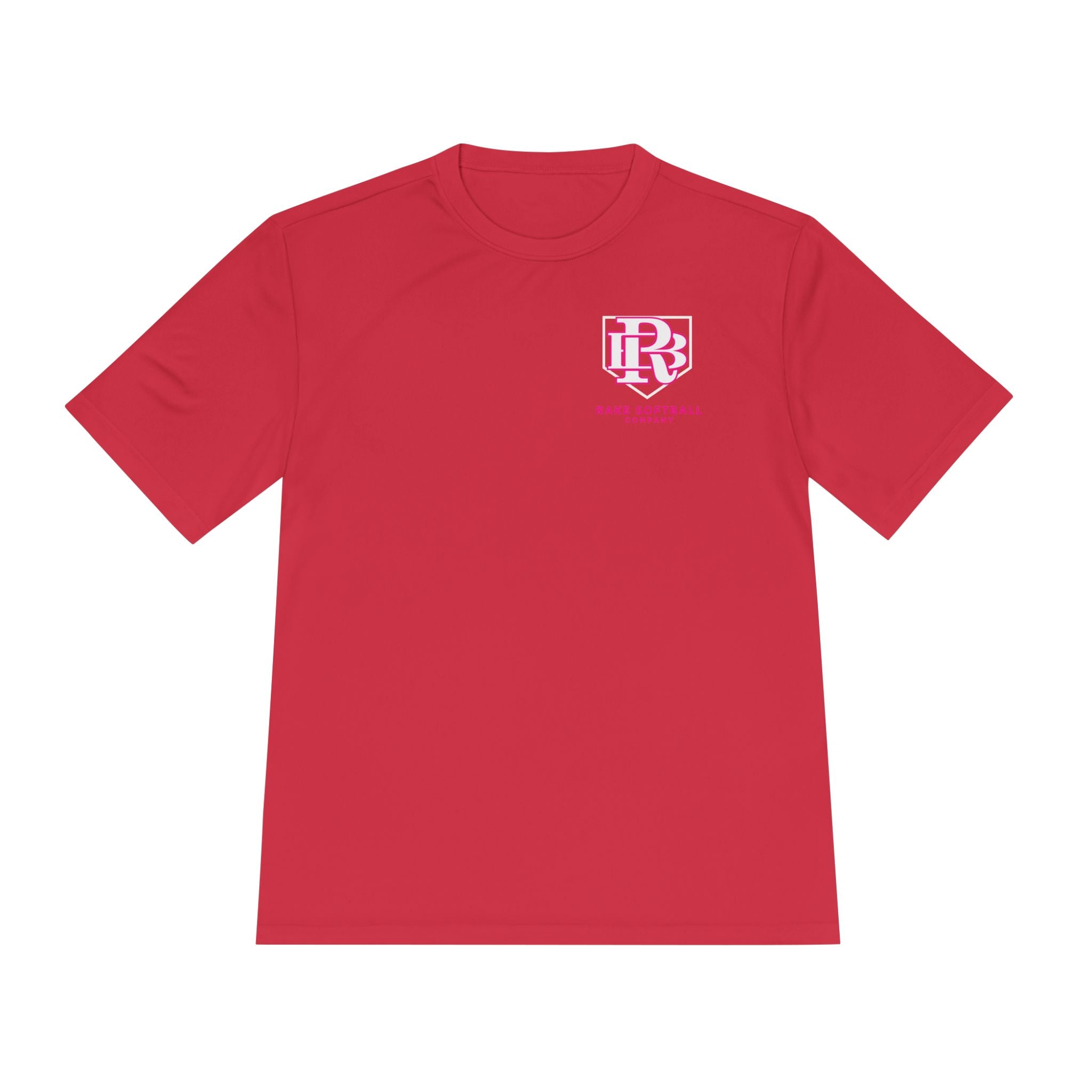 RB Homeplate Softball Dry Fit Tee - Rake Baseball Company - RAKE BASEBALL | BASEBALL T-SHIRT | BASEBALL CLOTHING | GOOD VIBES ONLY